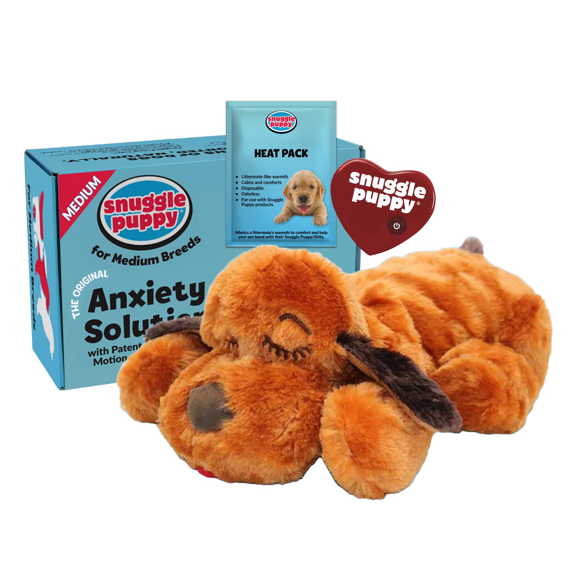 子犬 留守番サポート心拍機能付き　Snuggle Puppy犬用おもちゃ Amazon | 「スナグルパピー」犬向け心音装置付きぬいぐるみ - ペット